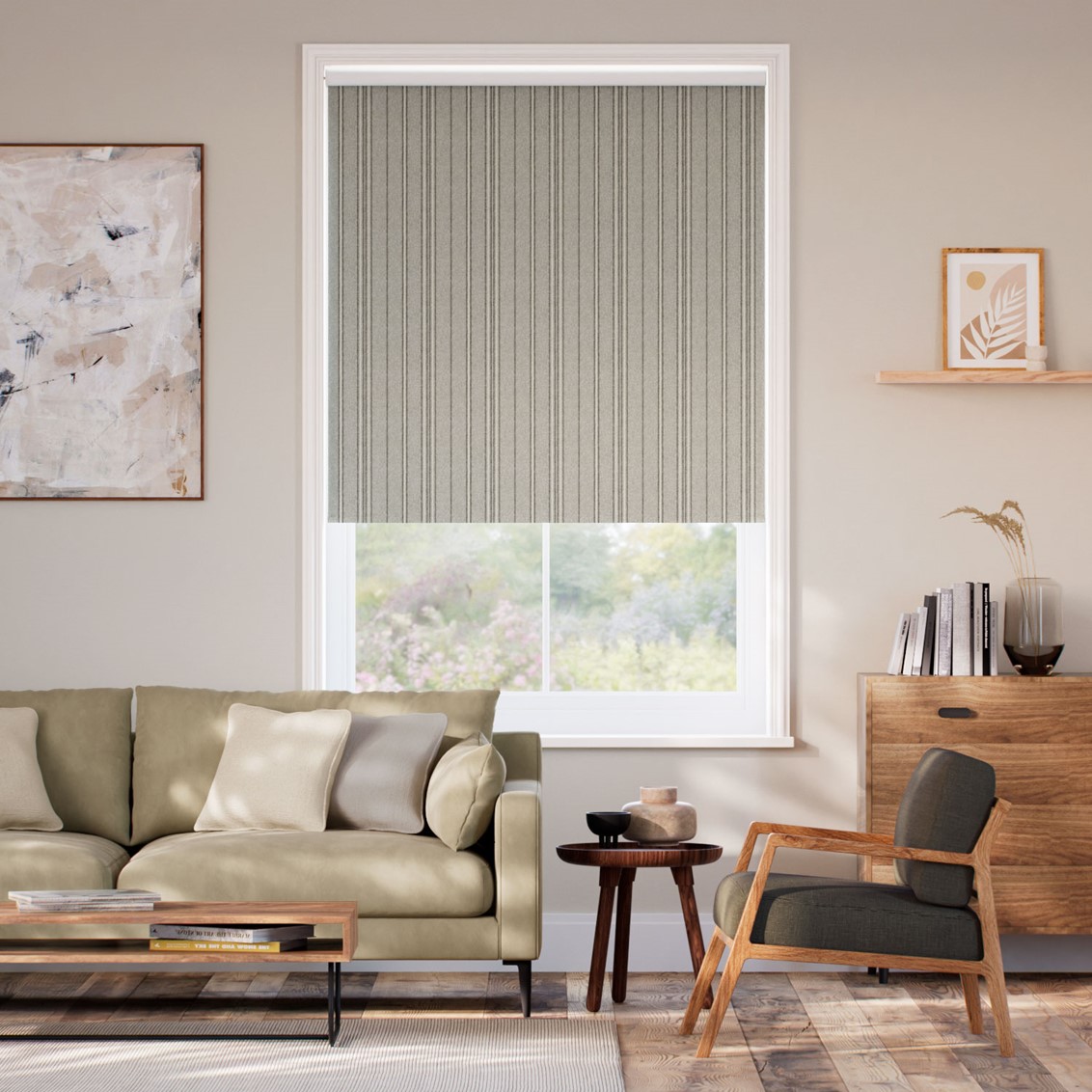 Choices Taylor Slate Stripe Roller Blind