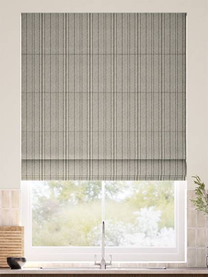 Taylor Slate Stripe Roman Blind thumbnail image