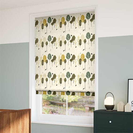 Edie Forest Roman Blind