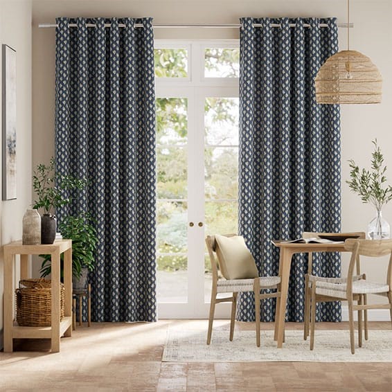 Eleanor Indigo Curtains