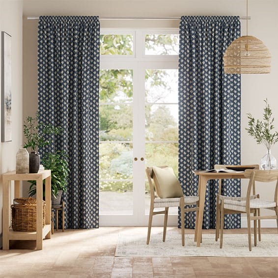 Eleanor Indigo Curtains