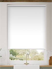 Electric Titan Blackout Pristine White Roller Blind thumbnail image