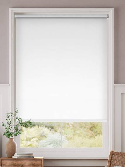 Electric Cadiz Blackout White Roller Blind thumbnail image