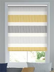 Electric Cardigan Stripe Flax Grey Roller Blind thumbnail image