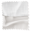 Electric ClickLock Bijou Linen White & Coconut Double Roman Blind sample image