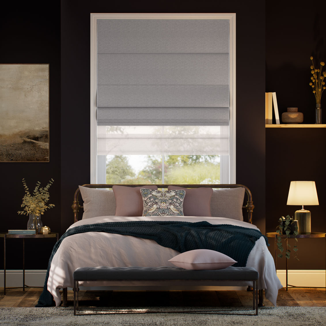 Electric Denver Flint & Frost Double Roman Blind
