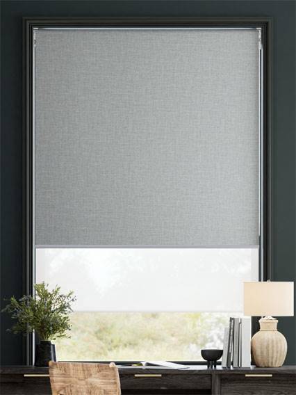 Electric Hanoi Dark Grey Double Roller Blind thumbnail image
