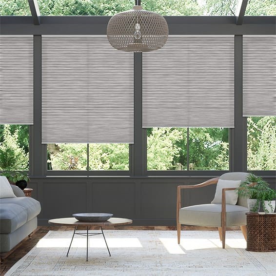 Electric DuoLight Cordless Grain Urban Grey Thermal Blind