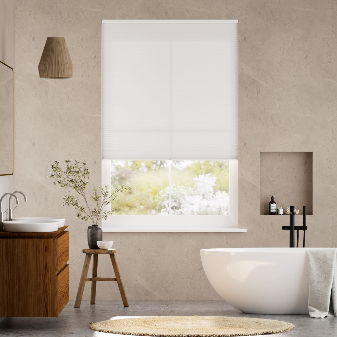 Electric DuoLight Cordless Grey Thermal Blind