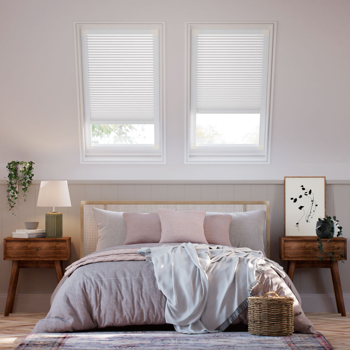 Electric Duoshade Arctic White Blackout Blind for VELUX® Windows