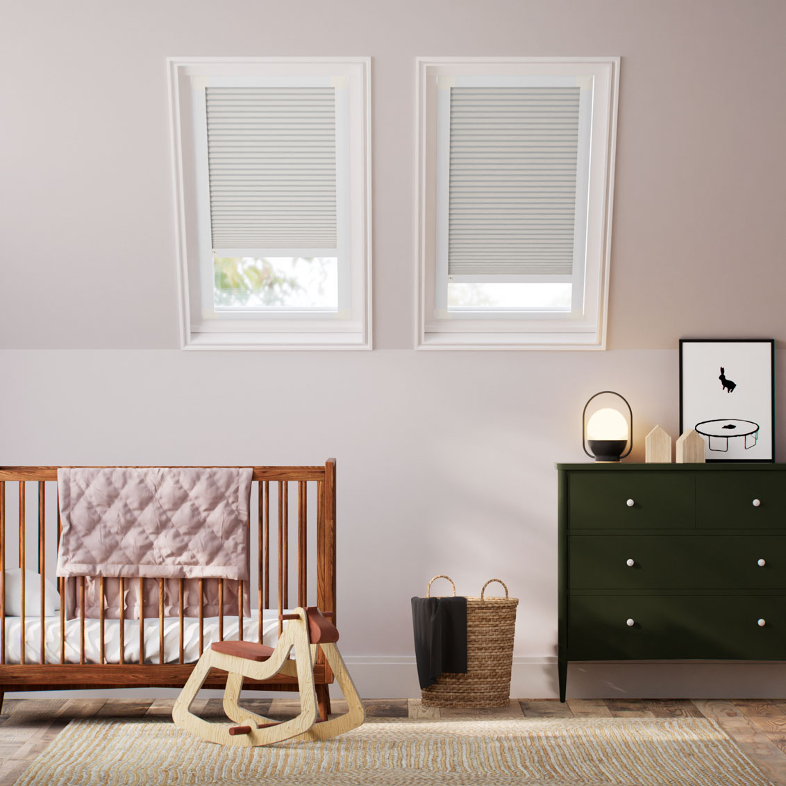 Electric Duoshade Grey Blackout Blind for VELUX® Windows