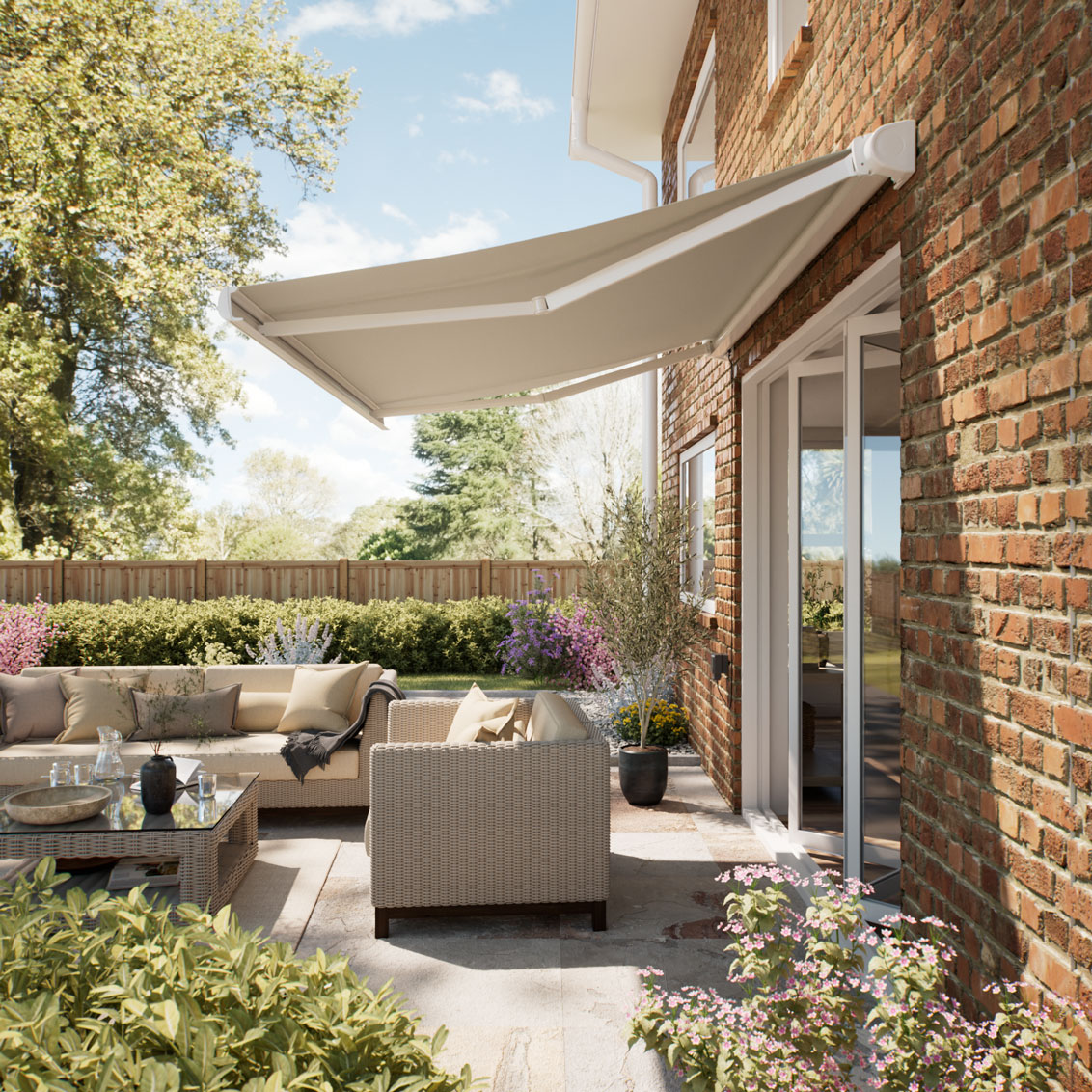 Electric Fraser Ivory Full Cassette Awning