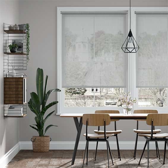 Electric Oculus Modern Grey Roller Blind