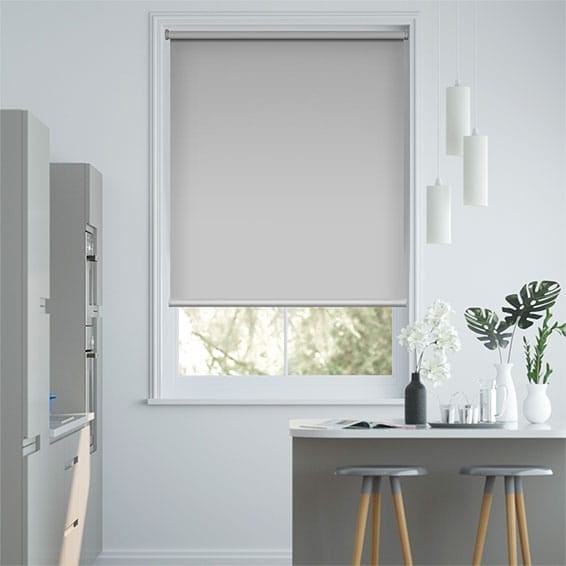 Electric Blackout Titan Simply Grey Roller Blind