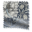 Electric William Morris Honeysuckle and Tulip Velvet Grey Blue Roman Blind sample image