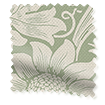 Electric William Morris Sunflower Soft Green Roman Blind swatch image