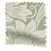 Electric William Morris Sunflower Soft Green Roman Blind swatch image