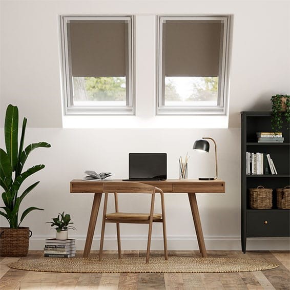 Elements Brown Blackout Blind for FAKRO® Windows