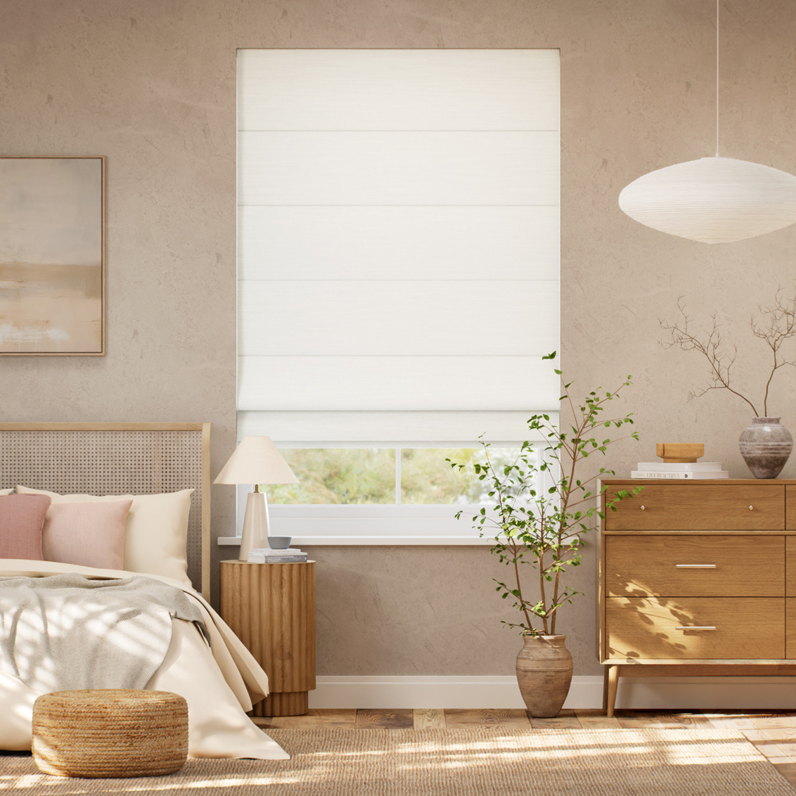 Eloise Ivory Roman Blind