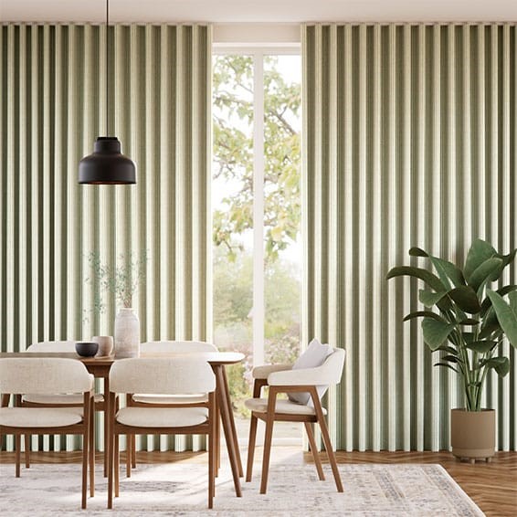 Ella Stripe Apple Curtains