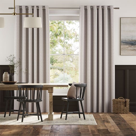 Ella Stripe Cappuccino  Curtains