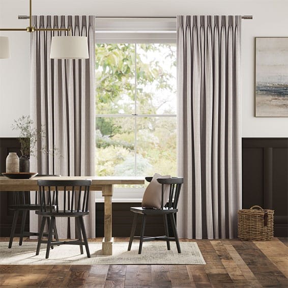 Ella Stripe Cappuccino  Curtains