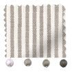 Ella Stripe Cappuccino & Pebble Roman Blind swatch image