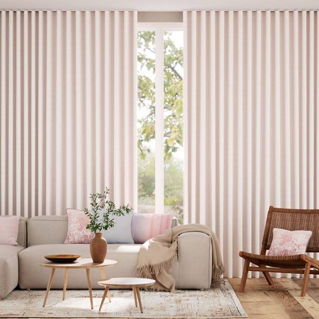 Ella Stripe Confetti Pink Curtains thumbnail image