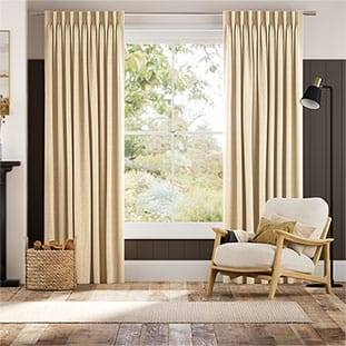 Ella Stripe Honey Curtains thumbnail image