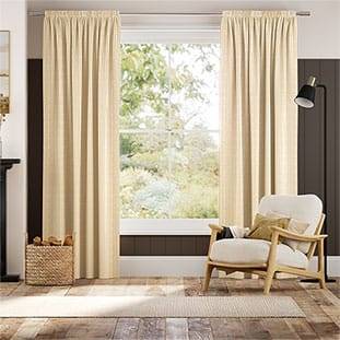 Ella Stripe Honey Curtains thumbnail image