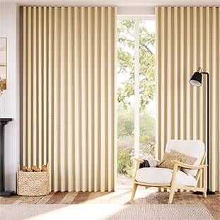 Ella Stripe Honey Curtains thumbnail image