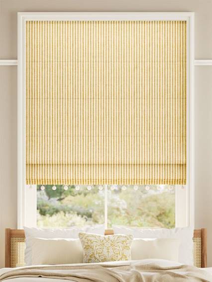 Ella Stripe Honey & Chalk Roman Blind thumbnail image