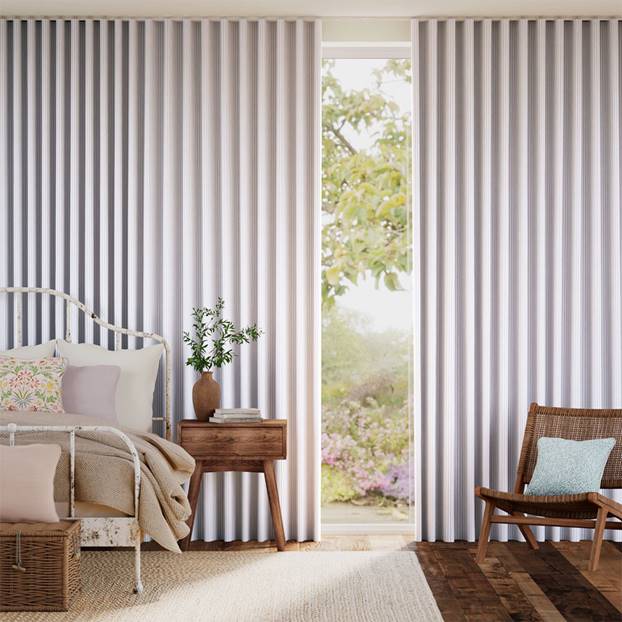 Ella Stripe Lavender Curtains thumbnail image