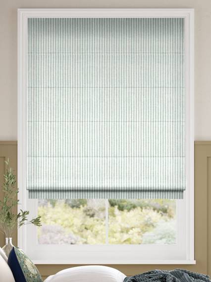 Ella Stripe Mint Roman Blind thumbnail image