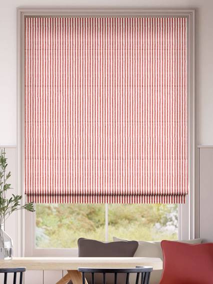 Ella Stripe Strawberry Roman Blind thumbnail image