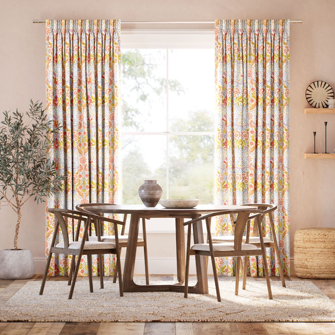 Elm House Rust Curtains