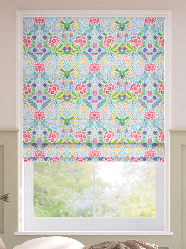 Elm House Summer Green Roman Blind thumbnail image