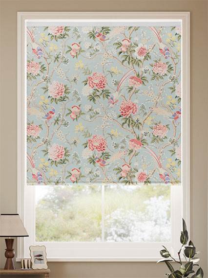 Elysian Paradise Faux Silk Coral Blush Roller Blind thumbnail image