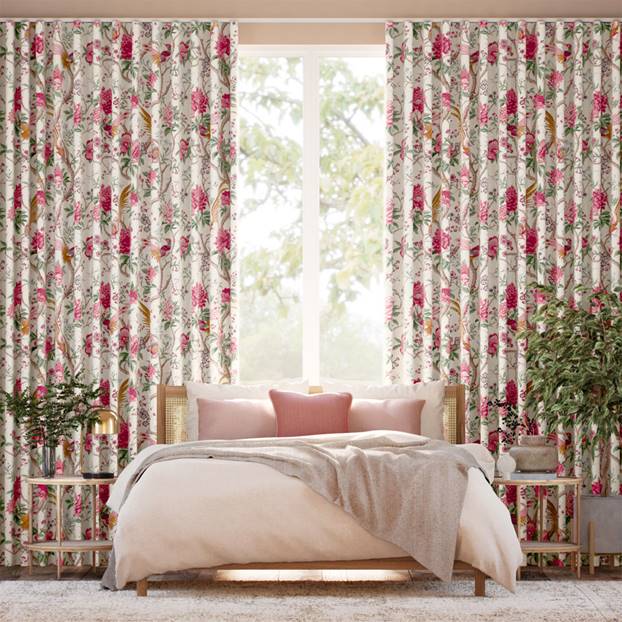 Elysian Paradise Fuchsia Curtains thumbnail image