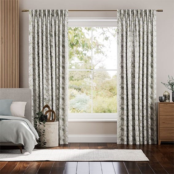 Emilia Embroidered Sky Curtains