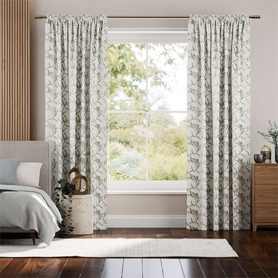 Emilia Embroidered Sky Curtains