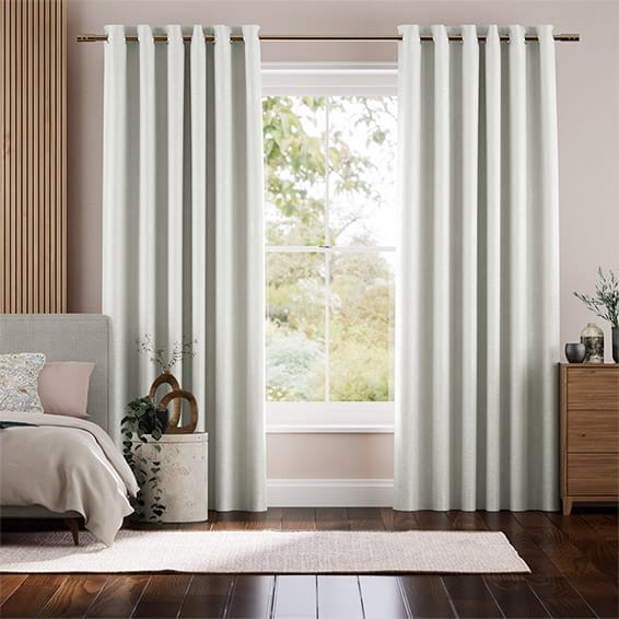 Emperor Faux Silk Snow Curtains