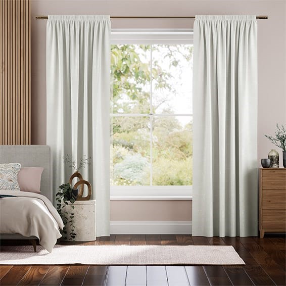 Emperor Faux Silk Snow Curtains