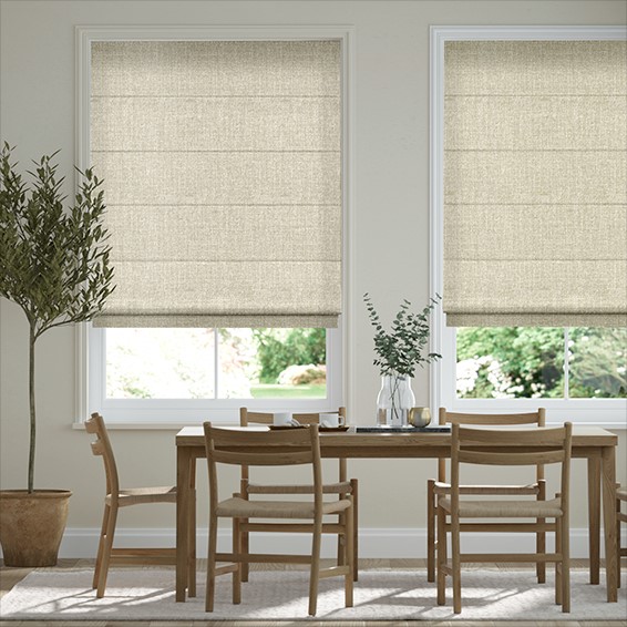 Encanto Shimmering Gold Roman Blind