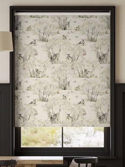 Twist2Go Enchanted Forest Blackout Linen Roller Blind thumbnail image