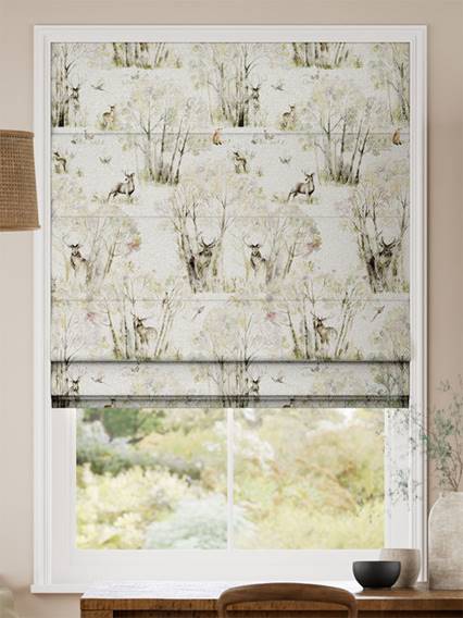 Enchanted Forest Linen Roman Blind thumbnail image