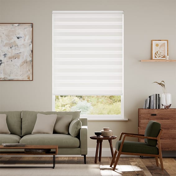 Enjoy Luxe Pearl White Roller Blind