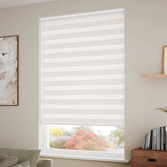 Enjoy Luxe Pearl White Roller Blind