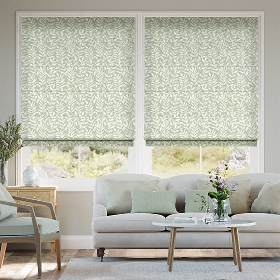 Esmee Spring Green Roman Blind