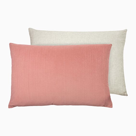 Essentials Velvet Linen Blush  Cushion